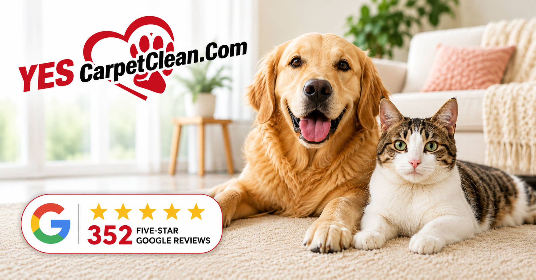 Yes Pet Friendly Carpet Cleaning Services logo